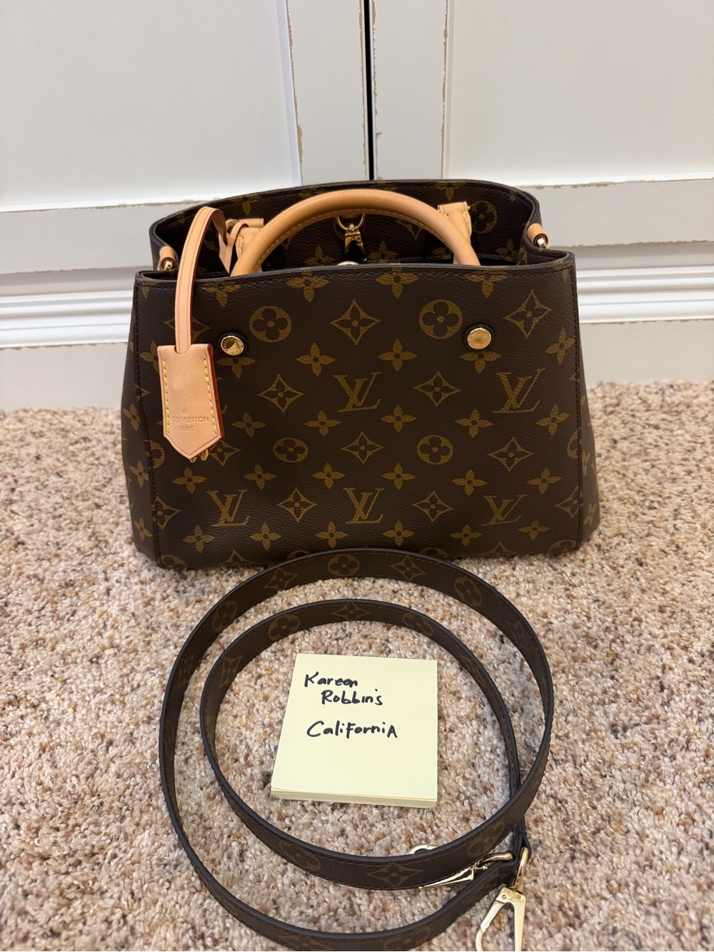 Louis Vuitton Brown Monogram Canvas Montaigne BB Handbag